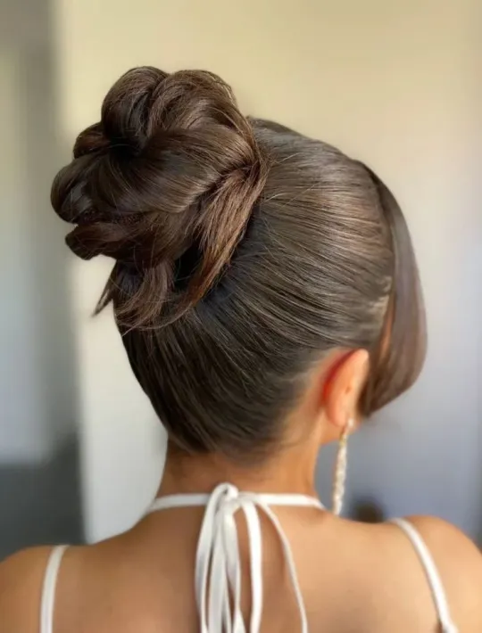 Sophisticated high bun